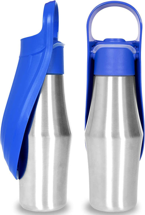 🚰 PORTABLE DOG WATER BOTTLE | Leak-Proof Silicone Design 🌿 (750ml Travel Essential! £19) - Samanta Factory
