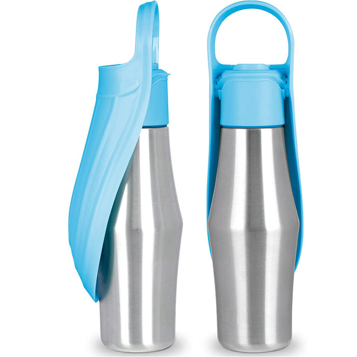🚰 PORTABLE DOG WATER BOTTLE | Leak-Proof Silicone Design 🌿 (750ml Travel Essential! £19) - Samanta Factory