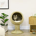 PawHut Raised Cat House, Natural Mat Grass Cat Bed w/ Stand Cushion, 41x 69 cm - Samanta Factory