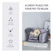 Modern Dog Sofa Couch Puppy Bed Kitten Lounge w/Storage Pocket Removable Cushion - Samanta Factory