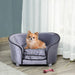 Modern Dog Sofa Couch Puppy Bed Kitten Lounge w/Storage Pocket Removable Cushion - Samanta Factory