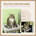 PawHut Small Cat Tree Tower with Scratching Posts, Bed, Perch, Self Groomer, Toy - Samanta Factory