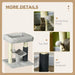 PawHut Small Cat Tree Tower with Scratching Posts, Bed, Perch, Self Groomer, Toy - Samanta Factory