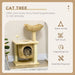 PawHut Cat Tree with Scratching Posts, Cat House, Bed, Washable Cushions - Samanta Factory