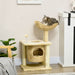 PawHut Cat Tree with Scratching Posts, Cat House, Bed, Washable Cushions - Samanta Factory