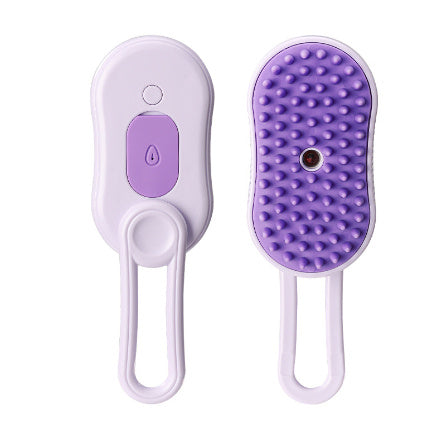 🚿 3-IN-1 PET STEAM BRUSH | USB Rechargeable Grooming Comb 🐾 (Hair Removal + Massage! £16+) - Samanta Factory