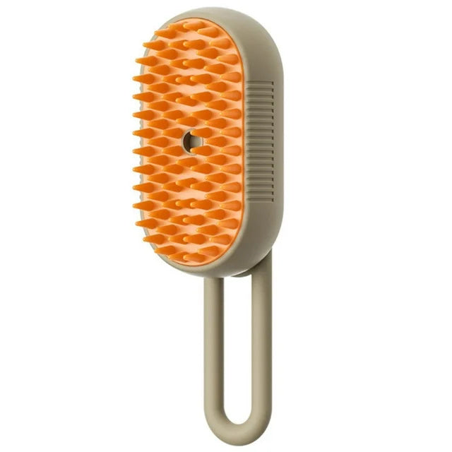 🚿 3-IN-1 PET STEAM BRUSH | USB Rechargeable Grooming Comb 🐾 (Hair Removal + Massage! £16+) - Samanta Factory