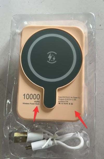 Mini Fast Charging Magnetic Wireless Power Bank 5000 MAh Portable🔋🧲 - Samanta Factory