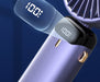 USB Rechargeable Mini Portable Handheld Electric Fan Foldable Neck Hanging Outdoor Fan Adjustable 5 Speed Powerful Air Cooler - Samanta Factory