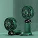 USB Rechargeable Mini Portable Handheld Electric Fan Foldable Neck Hanging Outdoor Fan Adjustable 5 Speed Powerful Air Cooler - Samanta Factory
