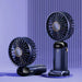 USB Rechargeable Mini Portable Handheld Electric Fan Foldable Neck Hanging Outdoor Fan Adjustable 5 Speed Powerful Air Cooler - Samanta Factory