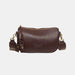 Sleek and stylish medium-sized shoulder bag made from PU leather