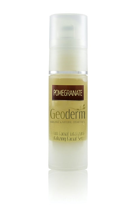 Energizing and revitalizing serum with organic pomegranate extract for dry skin