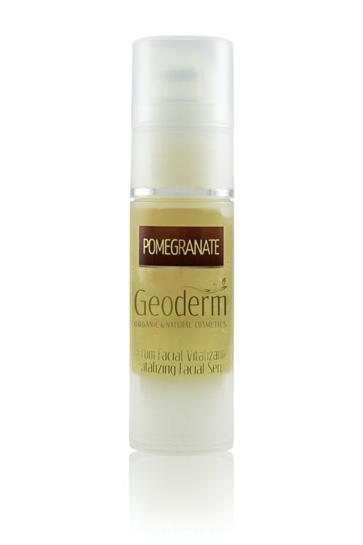 Energizing and revitalizing serum with organic pomegranate extract for dry skin