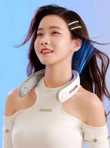 🌀 MUTE NECK FAN | 8-12H USB Cooling, Leafless & Adjustable 🌬️ (Perfect for Hiking, Commutes! £20) - Samanta Factory
