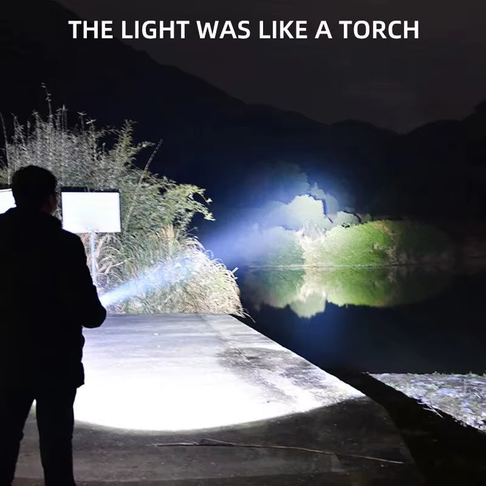 Mini Convenient High Power LED Flashlight Camping Flashlight, 3Ledand Side Lights Telescopiczoom Waterproof Light, Lampshade