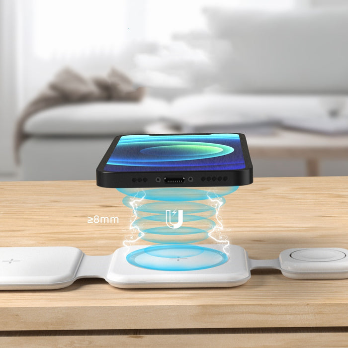 ⚡ 3-in-1 MAGNETIC WIRELESS CHARGER | Foldable 15W Fast Charging Station 🔋 (Travel Essential! £29) - Samanta Factory
