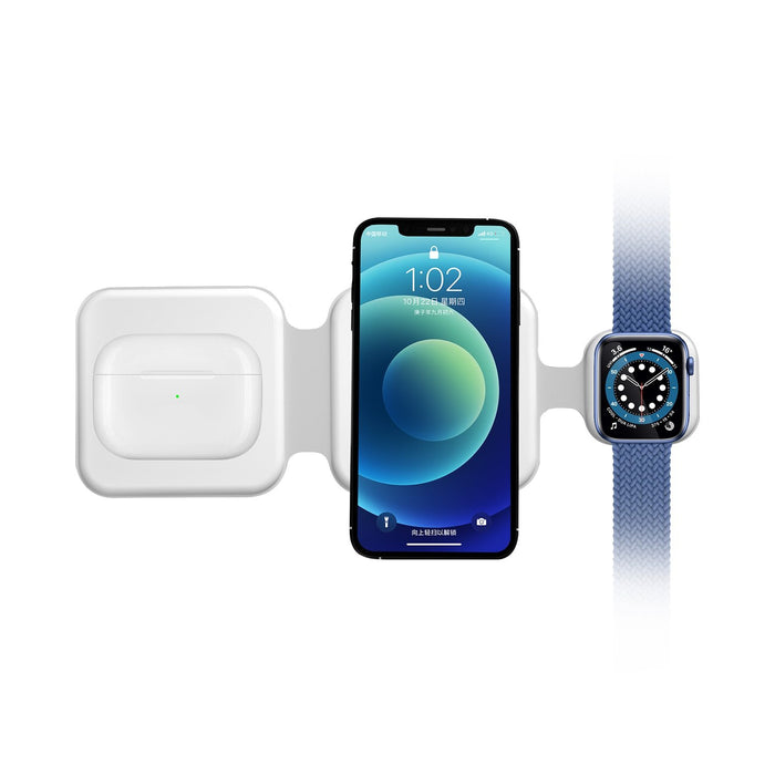 ⚡ 3-in-1 MAGNETIC WIRELESS CHARGER | Foldable 15W Fast Charging Station 🔋 (Travel Essential! £29) - Samanta Factory
