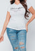 White Ye Saint Love Tee Top - Samanta Factory