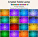 Rechargeable 16 Colors RGB Rose LED Night Light Color Changing Crystal Touch Table Lamp for Bedroom Nightstand Christmas Decor