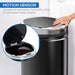42L Sensor Trash Can W/ Bucket-Black - Samanta Factory