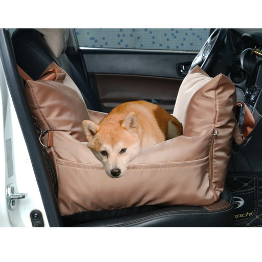 Deluxe Waterproof Pet Car Seat Bed in Charcoal Grey