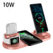 6-in-1 Wireless Charging Station 🪐 Fast Qi-Certified Dock for iPhone & Apple Watch - Samanta Factory