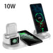 6-in-1 Wireless Charging Station 🪐 Fast Qi-Certified Dock for iPhone & Apple Watch - Samanta Factory