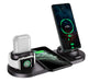 6-in-1 Wireless Charging Station 🪐 Fast Qi-Certified Dock for iPhone & Apple Watch - Samanta Factory