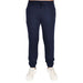 Men's navy joggers with elasticated cuffs – cotton-blend gym and casual sweatpants UK