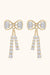 Minimalist 1.12 Carat Moissanite Drop Earrings in Sterling Silver with Gift Box