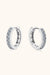 0.96 Carat Moissanite Stud Earrings in Platinum-Plated Sterling Silver