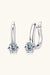 Minimalist Moissanite Dangle Earrings in Sterling Silver – Platinum & Gold Plated

