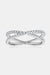 Minimalist Moissanite Ring – 925 Sterling Silver, Platinum-Plated with 0.4 Carat Moissanite