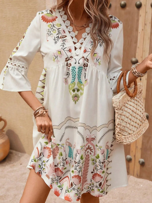 Semi-sheer lace detail top with feminine lace design, made from 100% polyester, perfect for layering or wearing alone.

