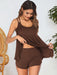 Women's two-piece lounge set in soft rayon blend with relaxed fit