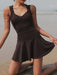 Crisscross activewear dress for women with moderate stretch and sleek fit in UK sizes