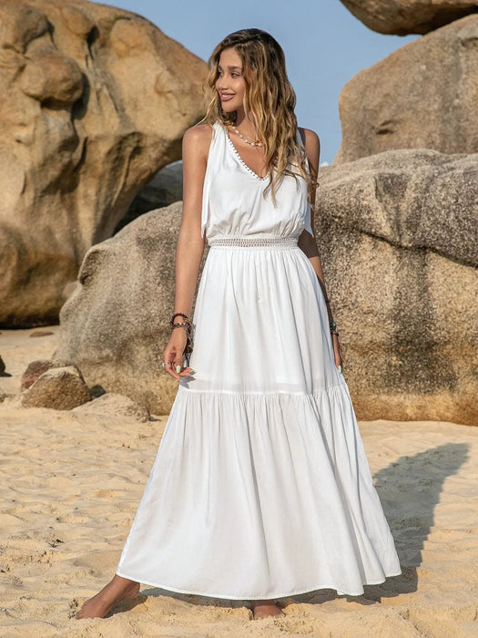 Classic opaque basic style dress made from soft viscose fabric, perfect for everyday wear.