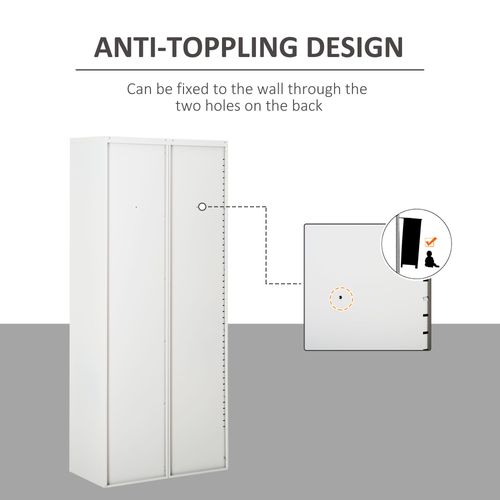 Filing Cabinet – Lockable Metal Storage with Adjustable Shelves - Samanta Factory