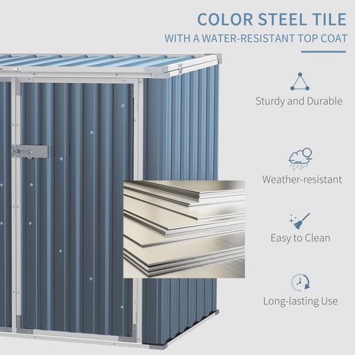 Wheelie Bin Storage Shed – Double Bin Holder with Lock & Weatherproof Steel Frame - Samanta Factory