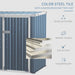 Wheelie Bin Storage Shed – Double Bin Holder with Lock & Weatherproof Steel Frame - Samanta Factory