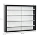Five-Tier Wall-Mountable Glass Display Cabinet with Sliding Doors - Samanta Factory