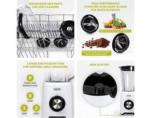 500W multifunctional kitchen blender with grinder and stainless steel blades

