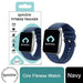 Smart fitness watch with heart rate, SpO2, temperature sensor and waterproof design

