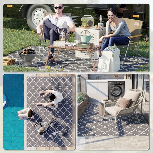 Outdoor Reversible Rug – Waterproof & UV-Resistant for Garden, Patio & Camping - Samanta Factory