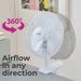 Clip-On Desk Fan – 360° Rotation with 2 Speed Settings - Samanta Factory