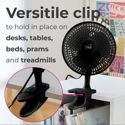 Mini Desk Fan – Clip-On & Adjustable 360° Design - Samanta Factory