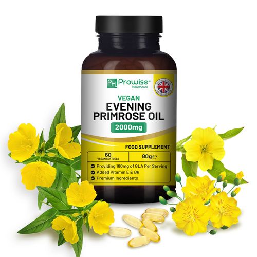 Evening Primrose Oil Supplement – High Strength GLA for Hormonal & Skin Support - Samanta Factory