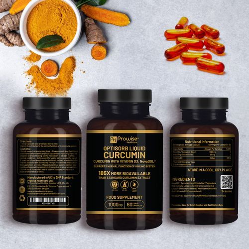 Liquid Curcumin & Vitamin D3 Supplement – 185x Absorption for Joint, Immune & Bone Support - Samanta Factory