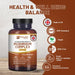 Vegan mushroom complex supplement with 6-mushroom blend for immune and brain support – 120 tablets

